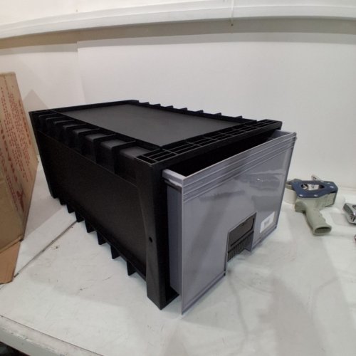 STOREX PLASTIC ARCHIVE STORAGE DRAWER WITH LOCK & KEY- 18" X 12.3" X 14.3"0 GREY/BLACK (MODEL: STX61178U01C) image 2