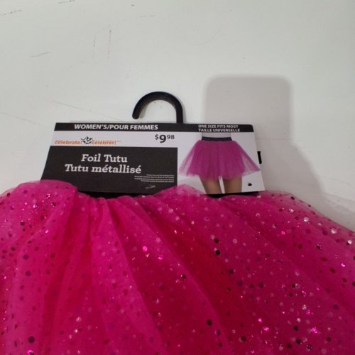 WOMEN'S WAY TO CELEBRATE! FOIL TUTU - ONE SIZE FITS MOST - PINK image 4