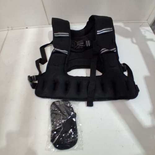 ZELUS EXERCISE WEIGHTED TRAINING VEST - 20LBS - BLACK image 3