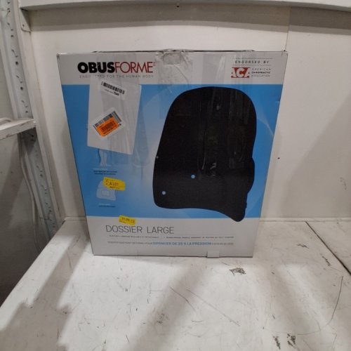 OBUSFORME WIDE-BACK BACKREST SUPPORT - 19" X 8" X 22" - BLACK (MODEL: CP-WBBLKCBB) image 5