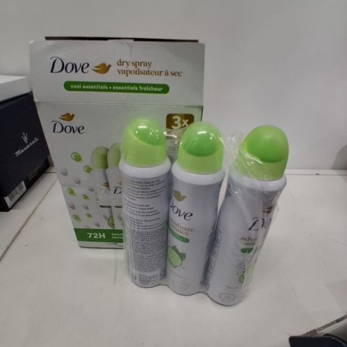 3PK DOVE ADVANCED CARE SPRAY DEODORANT - 107G EACH - COOL ESSENTIALS image 2