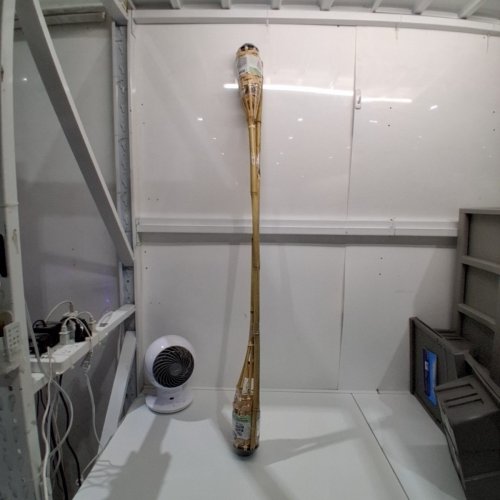 2PK TIKI BRAND WEATHER RESISTANT BAMBOO TIKI TORCH - 57" - NATURAL WOOD (MODEL: L4000073) image 2