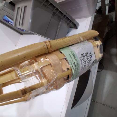 2PK TIKI BRAND WEATHER RESISTANT BAMBOO TIKI TORCH - 57" - NATURAL WOOD (MODEL: L4000073) image 4