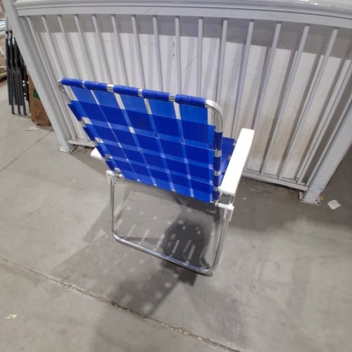 FOLDING LAWN CHAIR - BLUE image 3