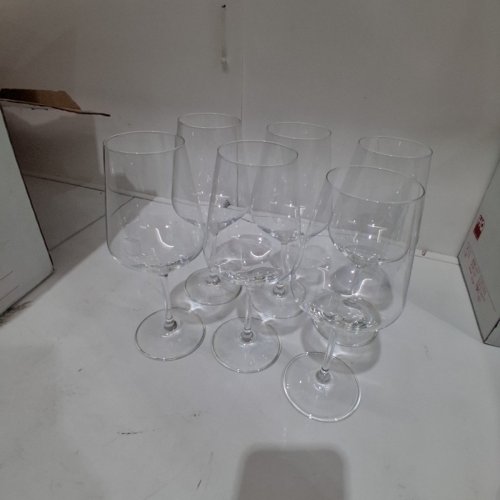 6PK RASTAL RED WINE GLASSES MADE WITH HIGH QUALITY GLASS - 16.75 OZ - CLEAR (MODEL: HARMONY 53) image 2