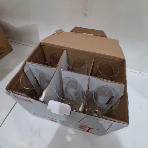 6PK RASTAL RED WINE GLASSES MADE WITH HIGH QUALITY GLASS - 16.75 OZ - CLEAR (MODEL: HARMONY 53) image 3