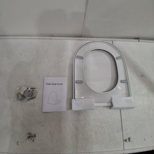 SADALAK U-SHAPE SLOW-CLOSE TOILET SEAT - 18.5" - WHITE image 4