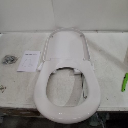SADALAK U-SHAPE SLOW-CLOSE TOILET SEAT - 18.5" - WHITE image 5