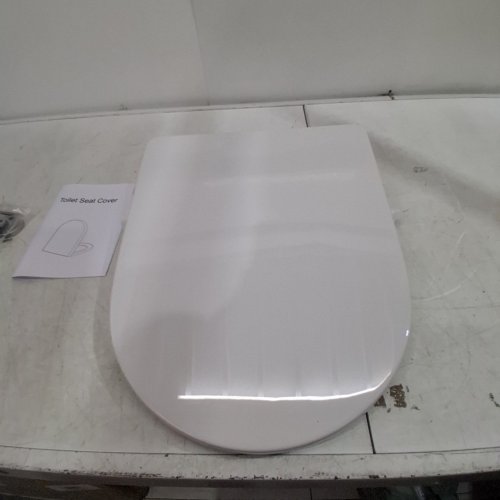 SADALAK U-SHAPE SLOW-CLOSE TOILET SEAT - 18.5" - WHITE image 6