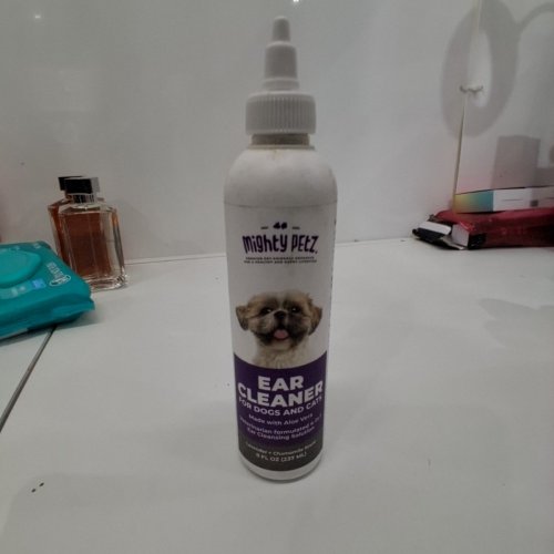 MIGHTY PETZ EAR CLEANER FOR DOGS AND CATS - 8 OZ- LAVENDER + CHAMOMILE SCENT image 2