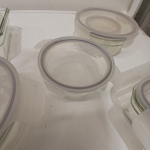 20PC GLASS MEAL PREP FOOD STORAGE SET WITH CLEAR LIDS - ASSORTED SIZES image 6