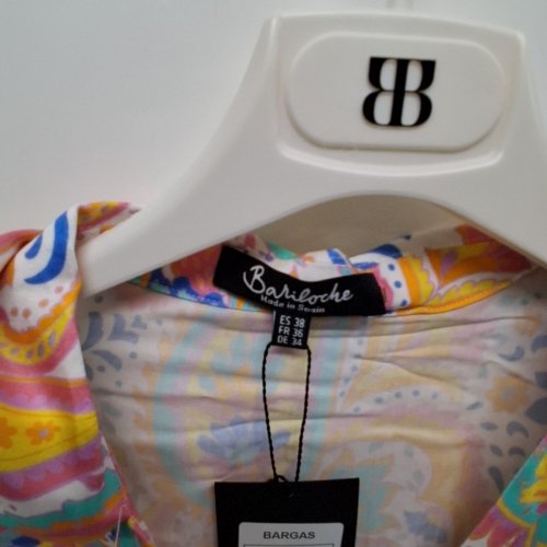 WOMEN'S BARILOCHE PRINT SHIRT - SMALL / MEDIUM - 38 - MULTICOLOUR (STYLE : BARGAS) image 5