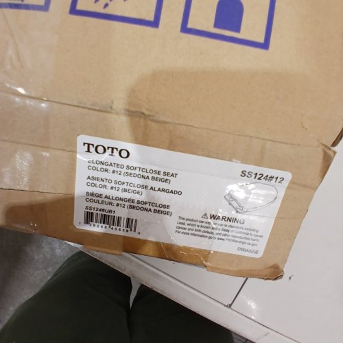 TOTO SOFTCLOSE NON SLAMMING ELONGATED TOILET SEAT AND LID - SEDONA BEIGE (MODEL: SS124#12) image 5