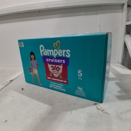 96PK PAMPERS PULL ON CRUISERS 360° 100% LEAKPROOF FIT DISPOSABLE BABY DIAPERS - SIZE 5 (27LBS+) image 2