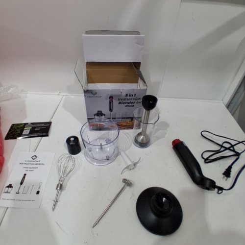 LINKCHEF 5-IN-1 BLENDER - 120 V - BLACK / RED (MODEL: HB-1580T) image 3