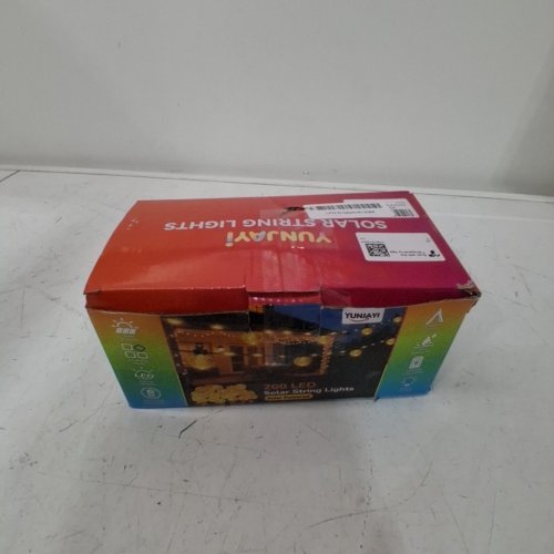 YUNJAYI SOLAR POWERED BUBBLE BALL STYLE OUTDOOR STRING LIGHTS - APPROX 75FT - 200 LEDS - WARM WHITE image 4