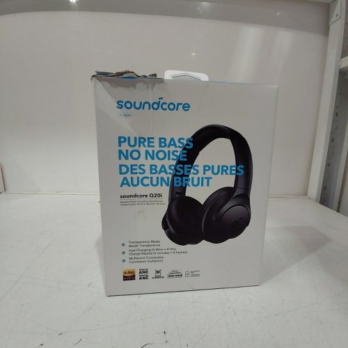 SOUNDCORE BY ANKER Q20I HYBRID ACTIVE NOISE CANCELLING WIRELESS OVER-EAR BLUETOOTH HI-RES BIG BASS HEADPHONES - BLACK - (MODEL: A3004) image 5