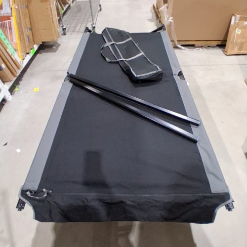 EVER ADVANCED EXTRA WIDE CAMPING COT FOR ADULTS WITH CARRY BAG SUPPORT TO 550 LBS - BLACK - (MODEL: 148888-1) image 2