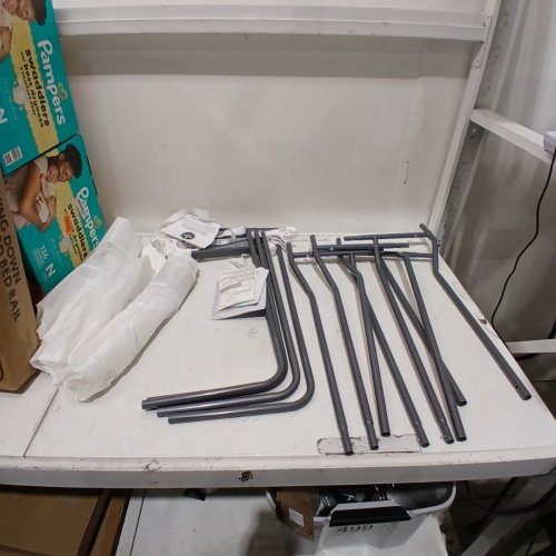 REGALO SWING-DOWN DOUBLE-SIDED MESH BED RAIL - 43" - WHITE (MODEL: 2250-DS) image 2