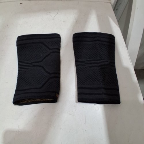 2PK COPPER FIT COMPRESSION KNEE SLEEVE - SMALL/MEDIUM - BLACK image 3