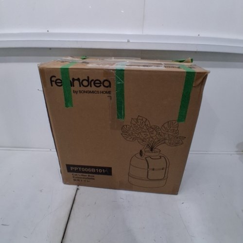 FEANDREA CAT LITTER BOX WITH FAKE PLANT -19.2" X 19.2" X 23.2" - BLACK (MODEL: PPT006B101) image 5