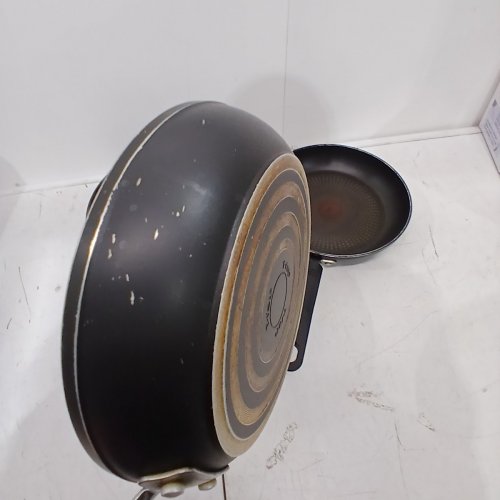 3PC T-FAL NON-STICK FRYING PANS - BLACK image 5