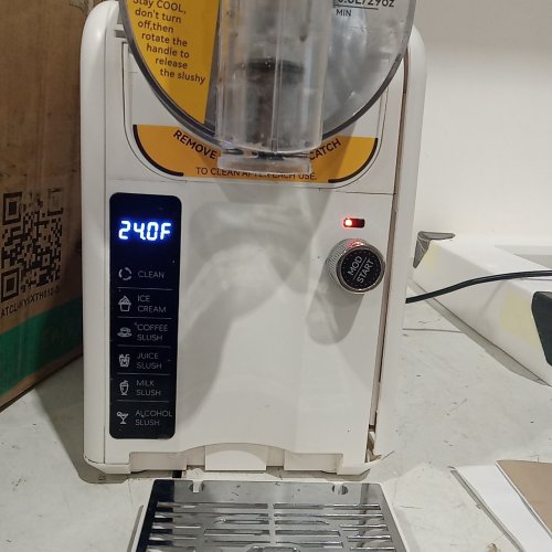 2-IN-1 ICE CREAM MAKER SLUSHIE MACHINE - 88 OZ - WHITE (MODEL: ATCL-HYGXTH012-S) image 2