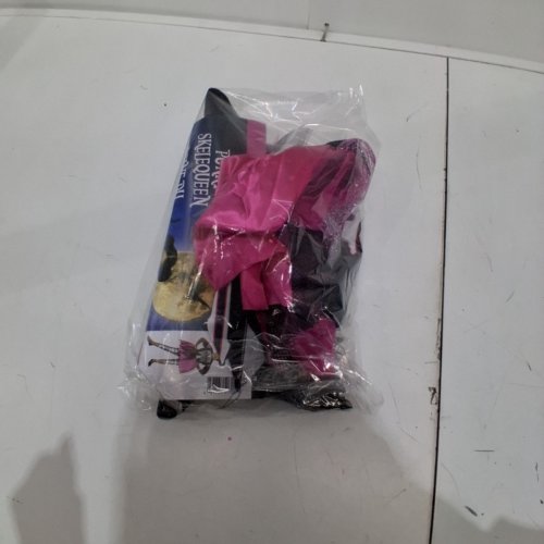 2PC GIRLS PARTYHOLIC PUNKY SKELEQUEEN COSTUME - MEDIUM (8-10) - BLACK/PINK/WHITE image 3