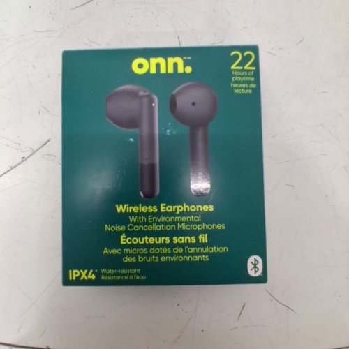 ONN. NOISE CANCELLING WIRELESS EARPHONES - BLACK (ITEM: 2520C) image 6