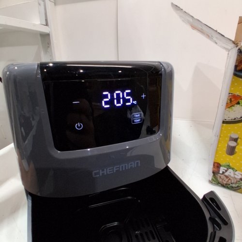 CHEFMAN MINI TURBOFRY TOUCH DIGITAL AIR FRYER - 2L - GREY (MODEL:RJ38-2T-GREY) image 2