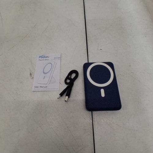 PODORU MAGSAFE WIRELESS POWER BANK WITH FOLDABLE STAND - 10000MAH - BLUE (MODEL: KT-D013) image 4