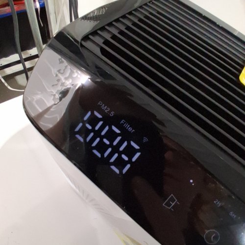 MORENTO AIR PURIFIER WITH SMART WIFI AIR QUALITY MONITOR - 1690 FT² - 23DB SOUND - WHITE - (MODEL: MR5866) image 2