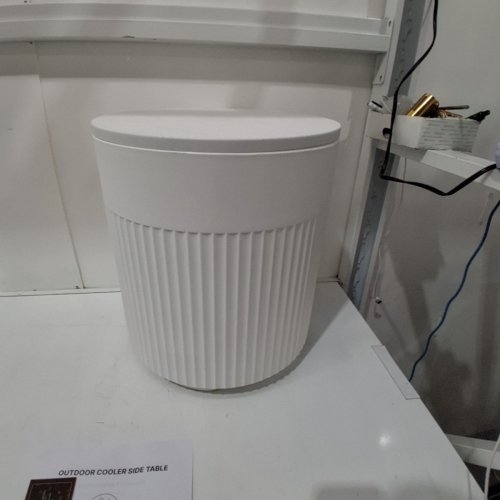 OUTDOOR COOLER SIDE TABLE - 16" - WHITE image 5