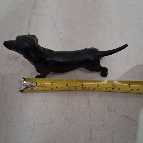 DACHSHUND DOG FIGURINE - 7" - BLACK image 4