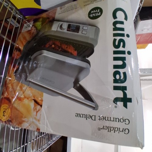 CUISINART GOURMET DELUXE GRIDDLER - SILVER (MODEL: GRID-10PCC) image 5