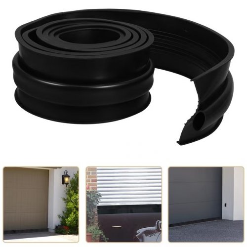 GARAGE DOOR THRESHOLD AND BOTTOM SEAL - 16FT - BLACK image 2