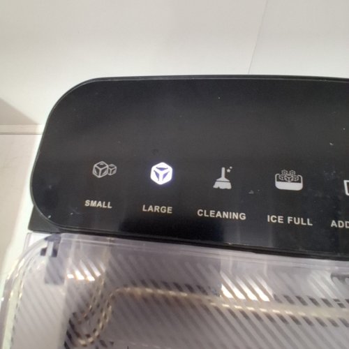 EUHOMY SELF-CLEANING BULLET COUNTERTOP PORTABLE ICE MAKER - MAKES 27LB PER DAY - BLACK (MODEL: IMB1008CA-UL) image 8