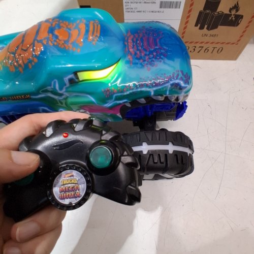 HOT WHEELS MONSTER TRUCK MEGA-WREX ALIVE POWER SMASHER RC - BLUE image 2