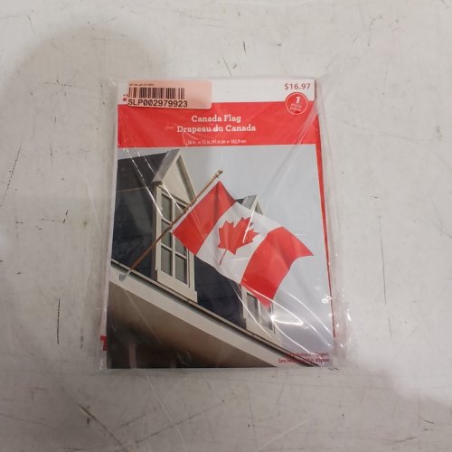 WAY TO CELEBRATE CANADA FLAG - 36" X 72" - RED AND WHITE image 2