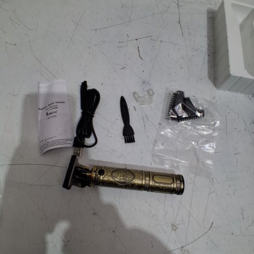 RESUXI CORDLESS PROFESSIONAL T-BLADE HAIR TRIMMER - GOLD - (MODEL: JM-700A). image 3