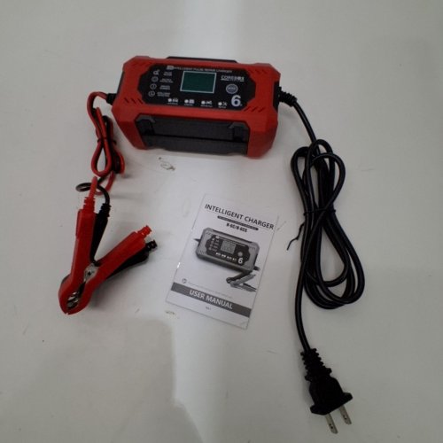 COREBOX 12V CAR BATTERY CHARGER & MAINTAINER - RED/BLACK (MODEL: H-6CS) image 3
