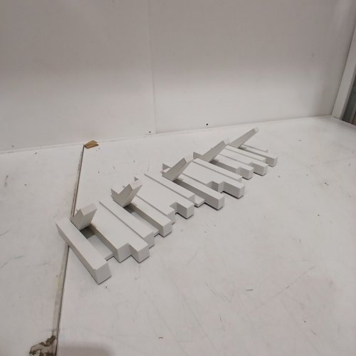 UMBRA STICKS MULTI RACK – MODERN, UNIQUE, SPACE-SAVING HANGER WITH 5 FLIP-DOWN HOOKS - WHITE image 3
