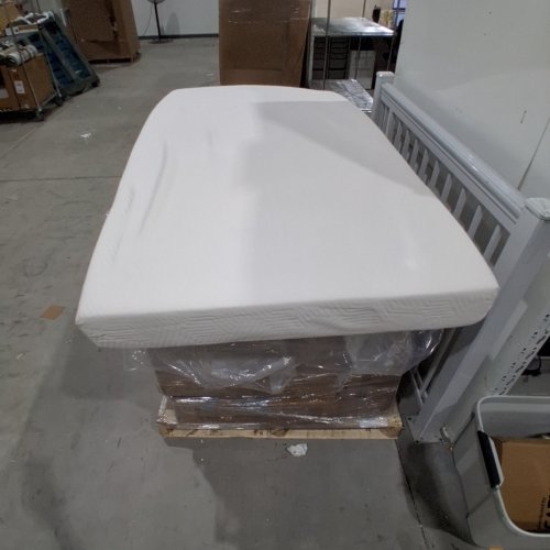 5" MEMORY FOAM MATTRESS WITH REMOVEABLE COVER - TWIN - WHITE image 2