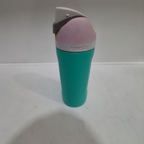 OWALA FREESIP STAINLESS STEEL WATER BOTTLE - 16OZ - TEAL/PINK(MODEL: 1856617) image 2