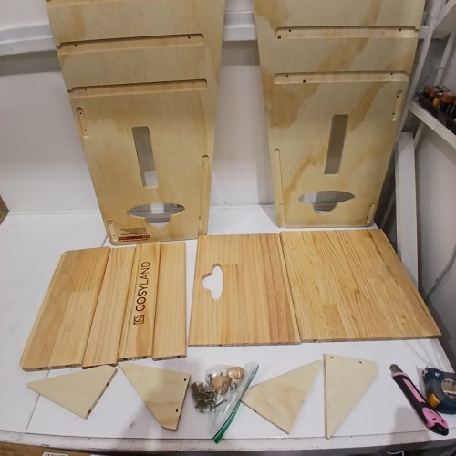 COSYLAND 3 LEVEL HEIGHT-ADJUSTABLE KITCHEN STEP STOOL - NATURAL WOOD (MODEL: CS000248-4-CA) image 4