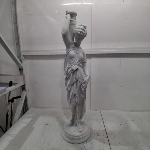 DESIGN TOSCANO DIONE THE DIVINE GREEK WATER GODDESS HANDCAST POLYRESIN STATUE - 38" - ANTIQUE STONE FINISH - (MODEL: KY799519) image 4