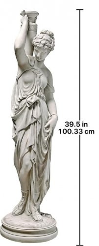DESIGN TOSCANO DIONE THE DIVINE GREEK WATER GODDESS HANDCAST POLYRESIN STATUE - 38" - ANTIQUE STONE FINISH - (MODEL: KY799519) image 2