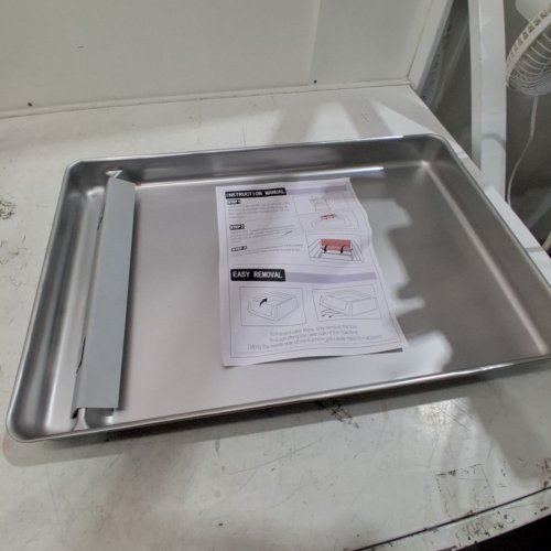 TONGASS 304 STAINLESS STEEL CAT LITTER BOX TRAY 22" - SILVER image 2
