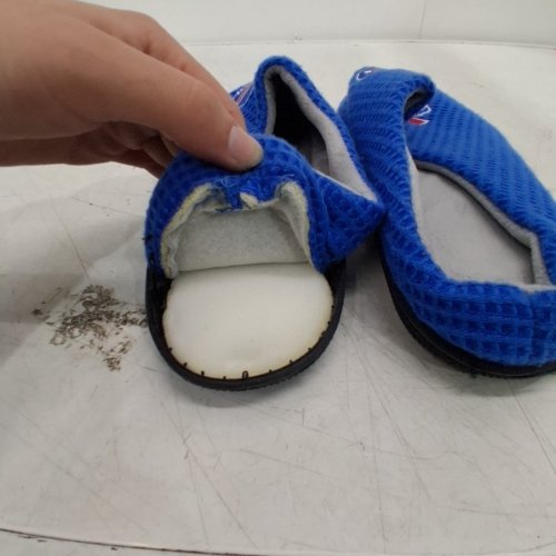 FOCO BUFFALO BILLS COZY SLIPPERS - LARGE - BLUE image 4