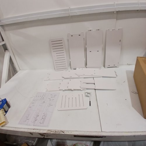 YOYTOO BATHROOM STORAGE CABINET WITH DOORS AND SHELVES - WHITE image 3